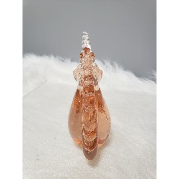 Vintage Pink Unicorn Glass Paperweight y2k 2002‎ bedroom decor girl retro teen - Picture 7 of 9